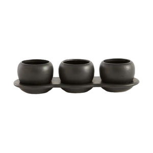 Otto Planter Pots in Black - 9" x 3.25" - Succulent-Plants.com